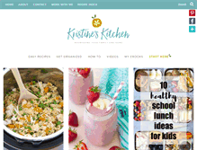 Tablet Screenshot of kristineskitchenblog.com